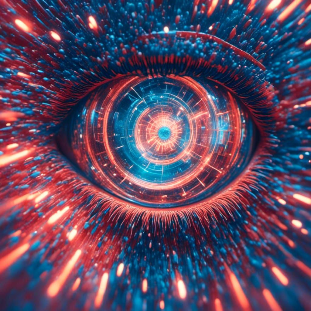 Hyperrealistic Eye in Sharp Focus: Cinema 4D Render