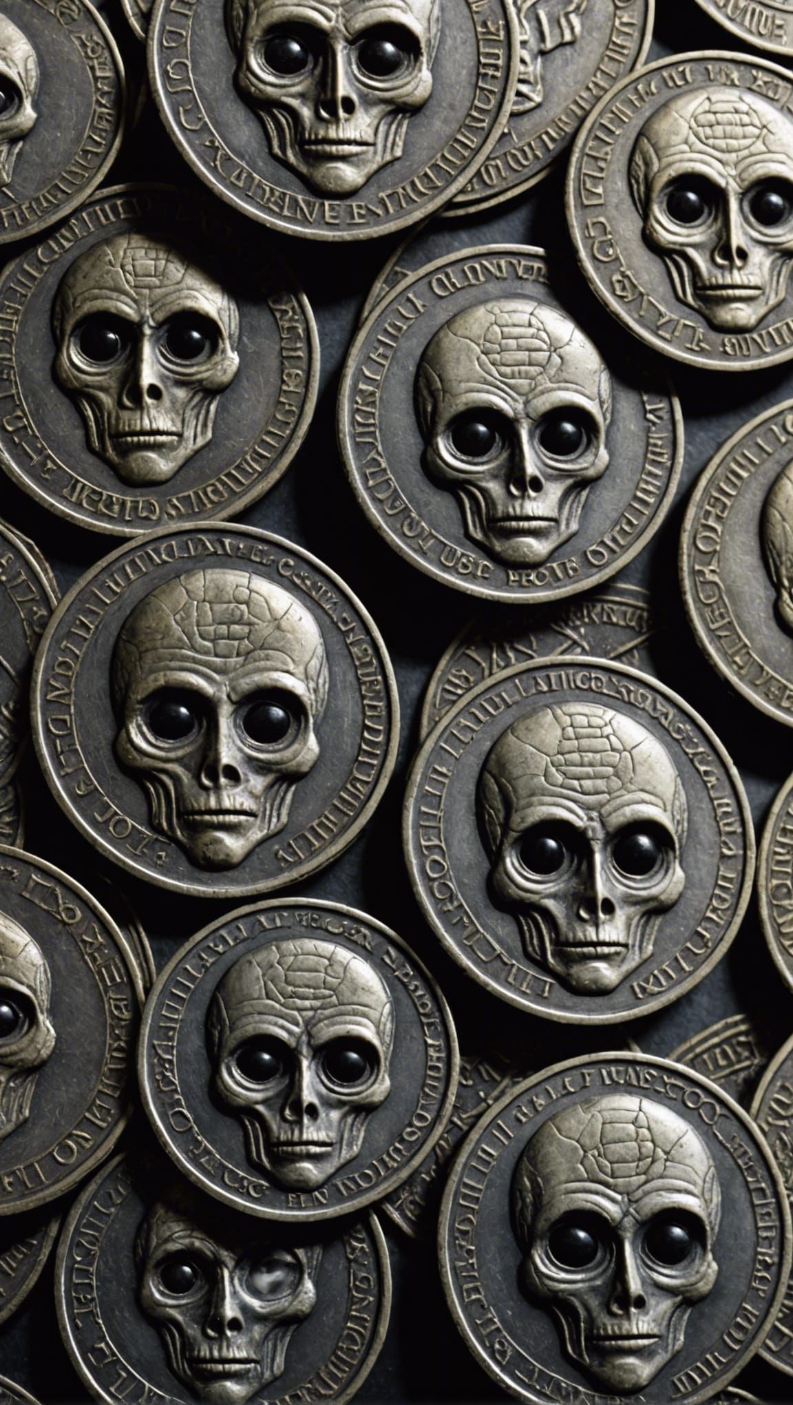 Extraterrestrial Faces Engraved on Ancient Coins