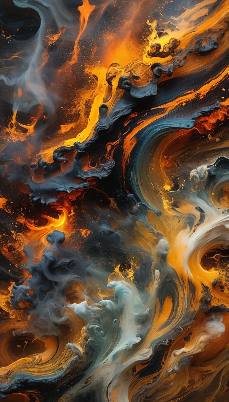 Sizzling Steam: Abstract Expressionism Macro Photography
