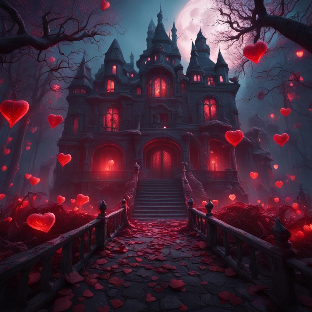 Horror Valentine's Day Fantasy Concept Art