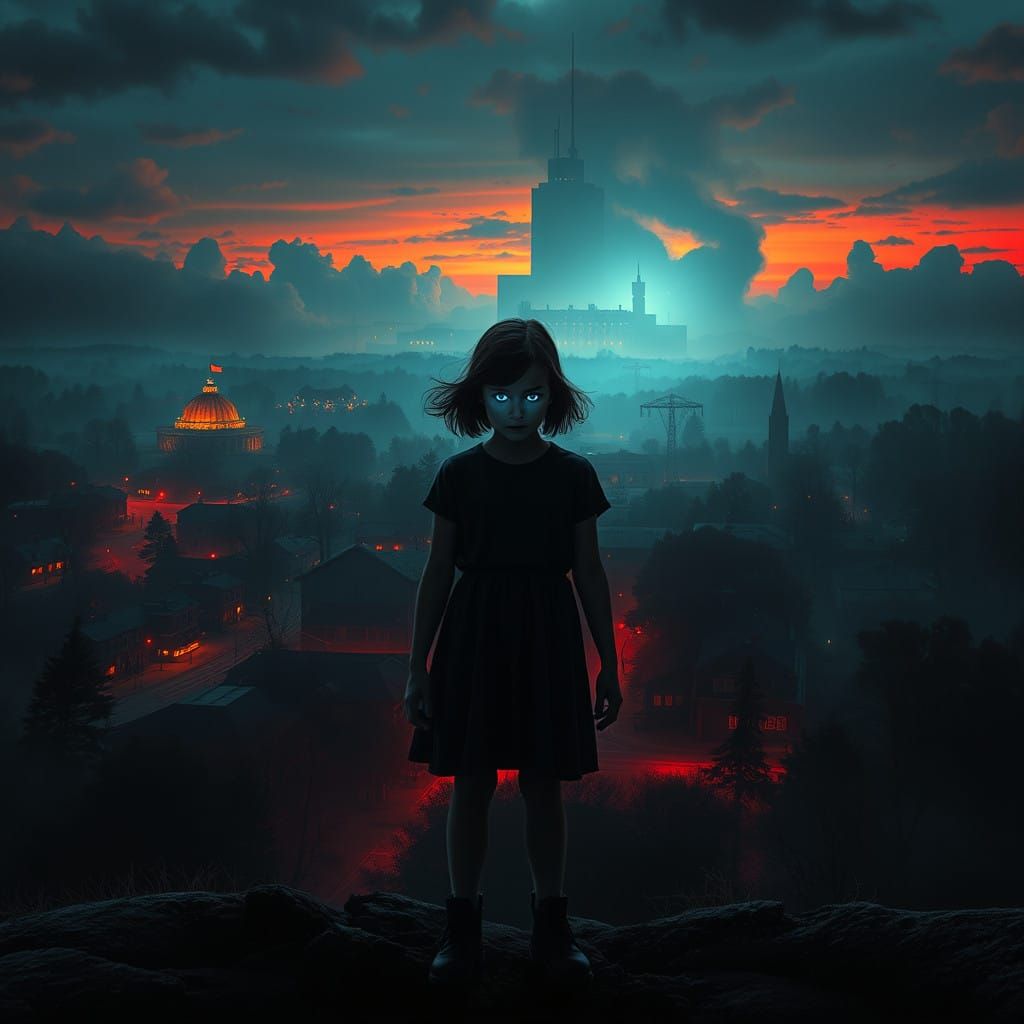 Eerie Stranger Things Scene in 80s Indiana Aesthetic