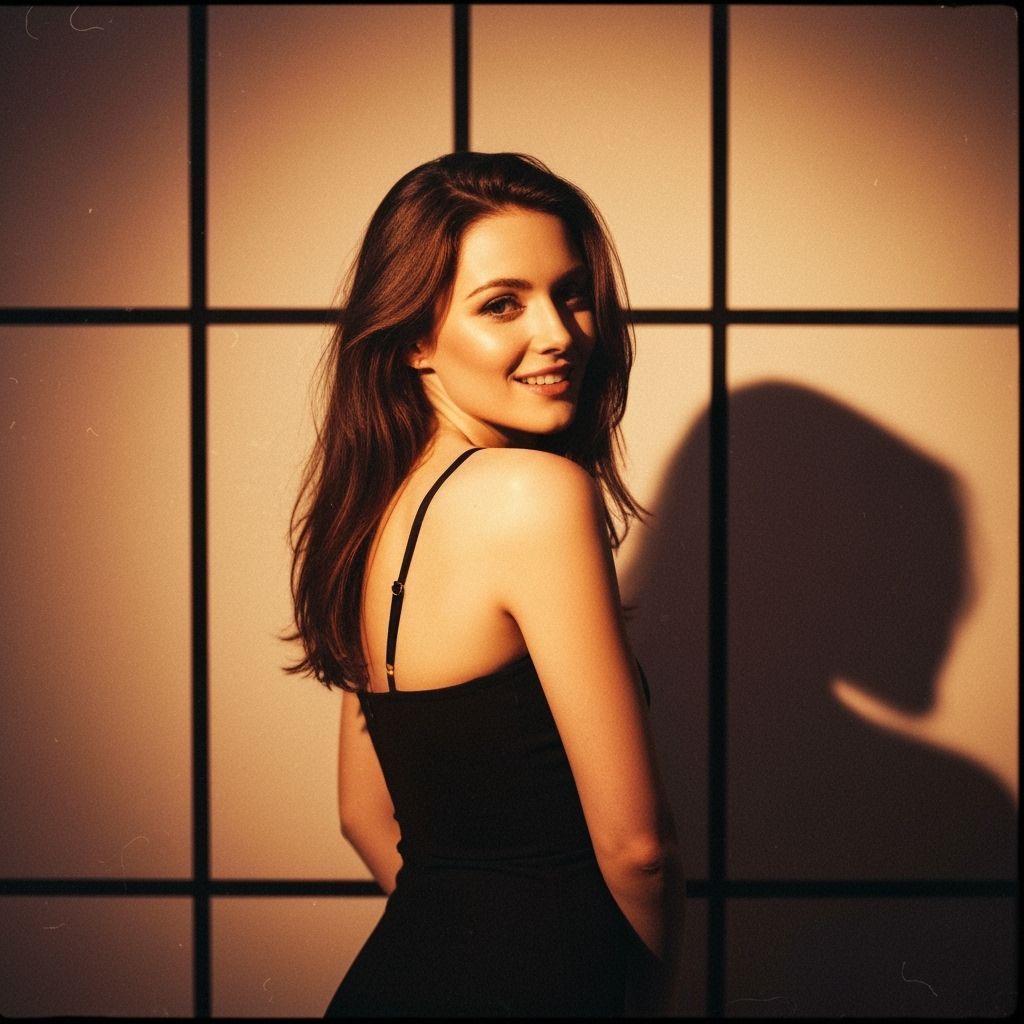 Geometric Tattoo Portrait in Abstract Expressionist Style