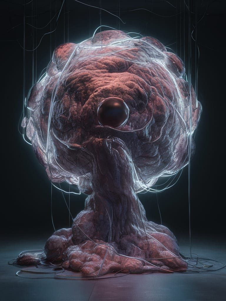 Surreal Chromoplastic Sphere: A Living Sculpture