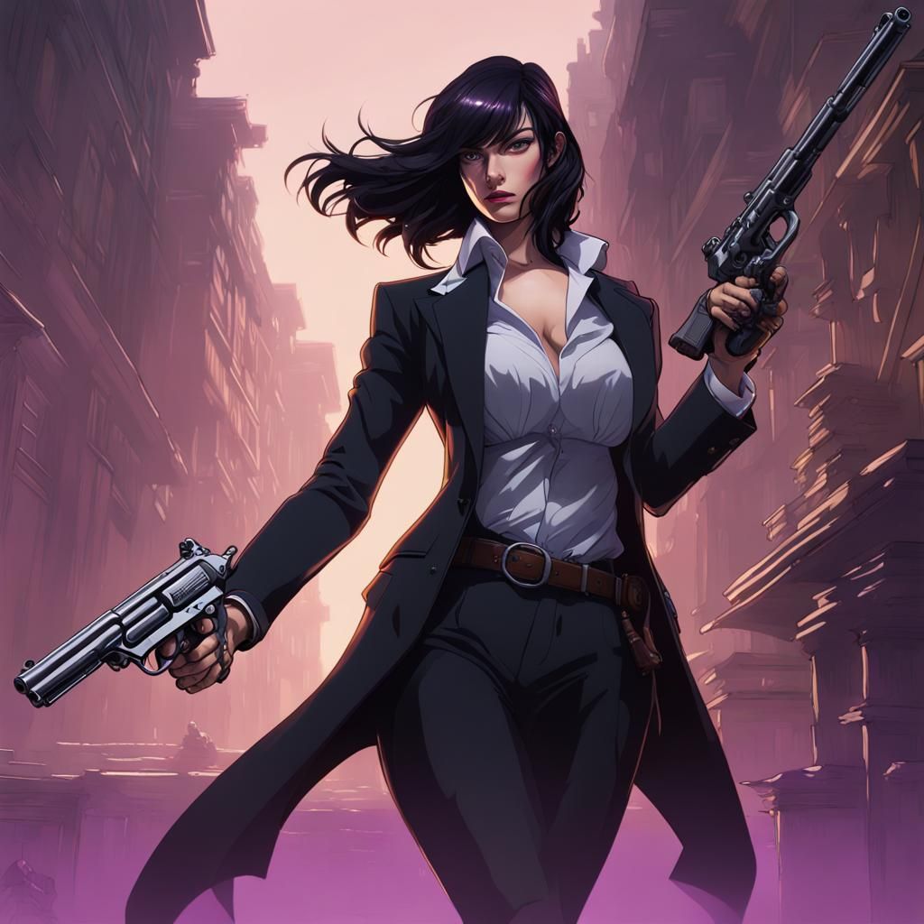 Roberta from Black Lagoon with Flintlock Pistol