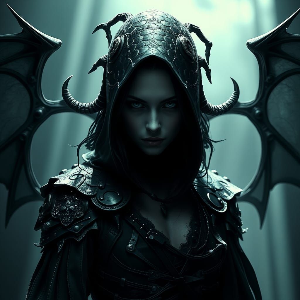 Dark Cinderella in Biomechanical Nightmare Setting