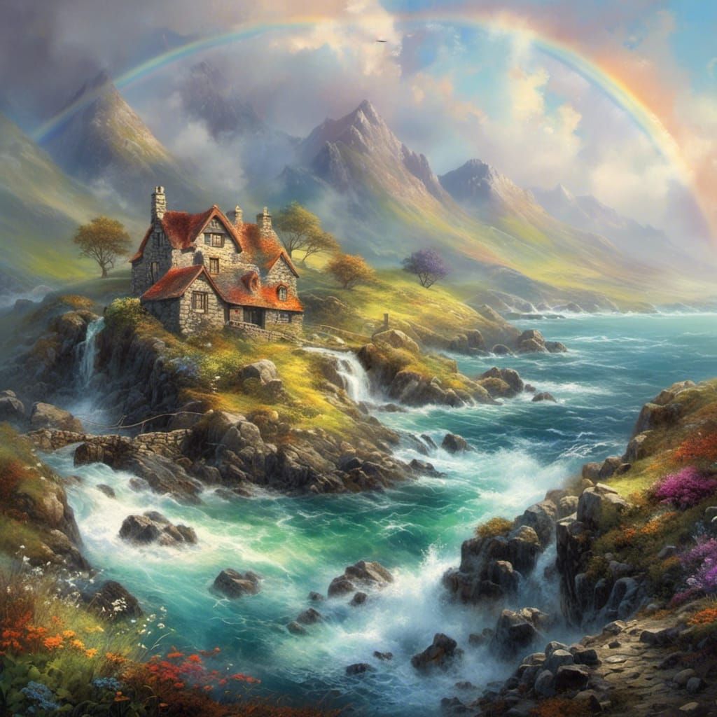 Rainbow over the Ethereal Connemara Coast