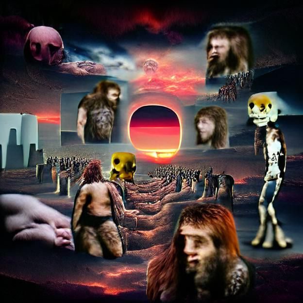 Colorful Nebula with Swirling Clouds of Dust