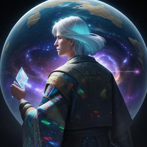 Gods Weaving Space-Time: Hyperrealistic Concept Art