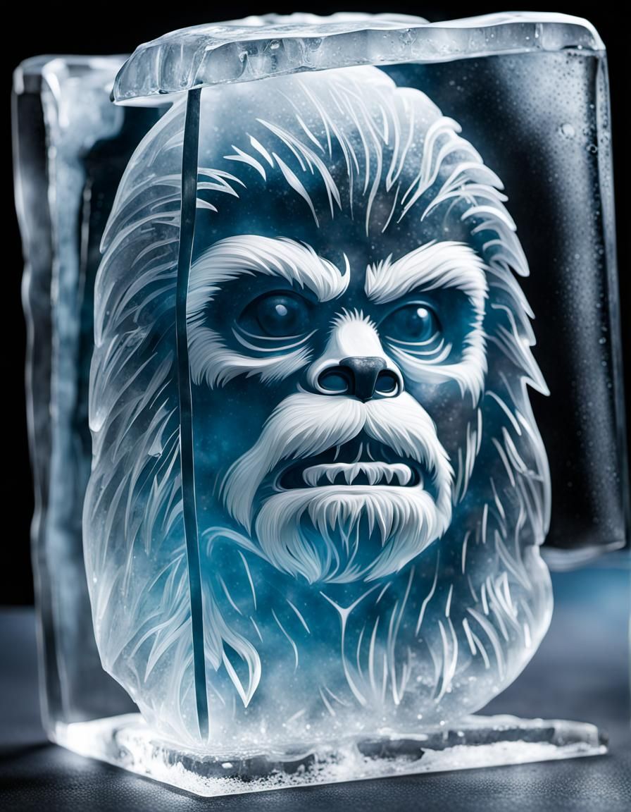 Chewbacca Ice Sculpture: A Frozen Tribute