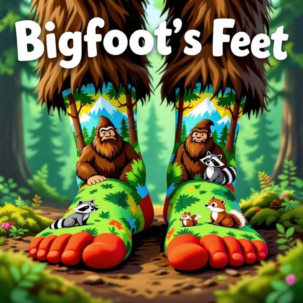 Bigfoot's Feet Text Art