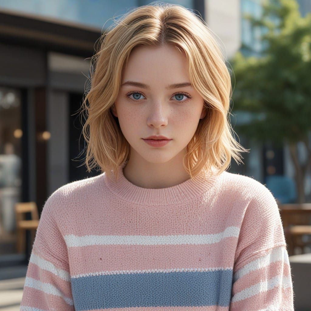 Impossibly Cute 12 Year Old Girl in 3D Anime Art Style