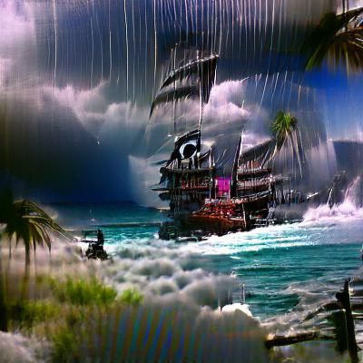 Epic Pirate Life in Digital Matte Painting