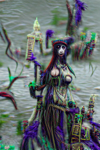 Mystical Voodoo Priestess Digital Art