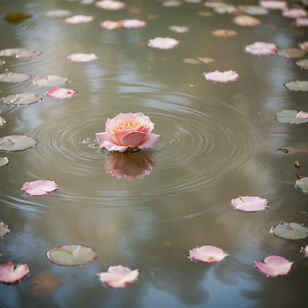 Rose Petal Drifting: Impressionistic Soft Focus Photography