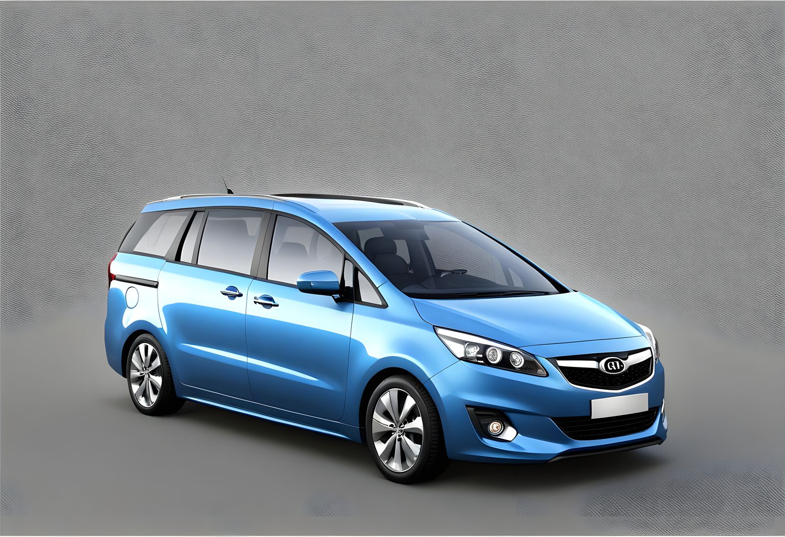 Sky Blue 2010 Kia Premacy 3D Render