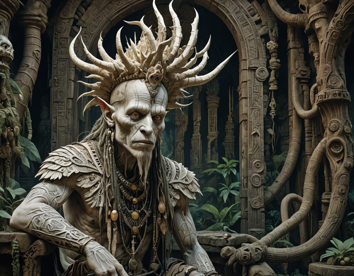 Albino Shaman in an Ayahuasca Wonderland