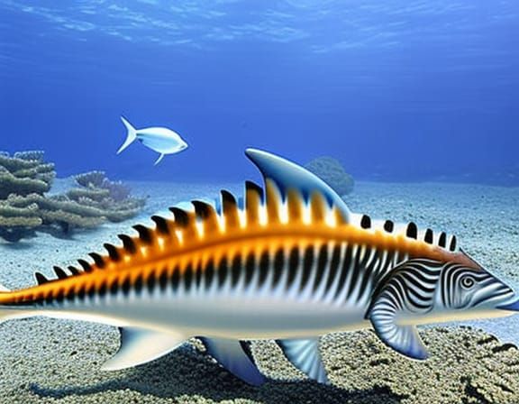 ("prehistoric") "Helicoprion" silver
