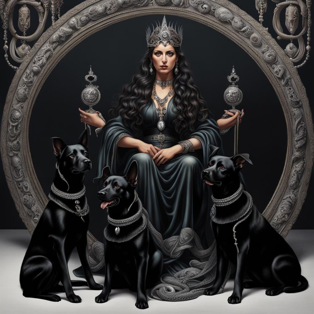 Hyperrealistic Portrait of Goddess Hecate
