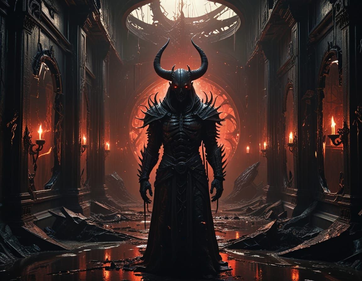 Ethereal Demon in Shattered Glass Labyrinth