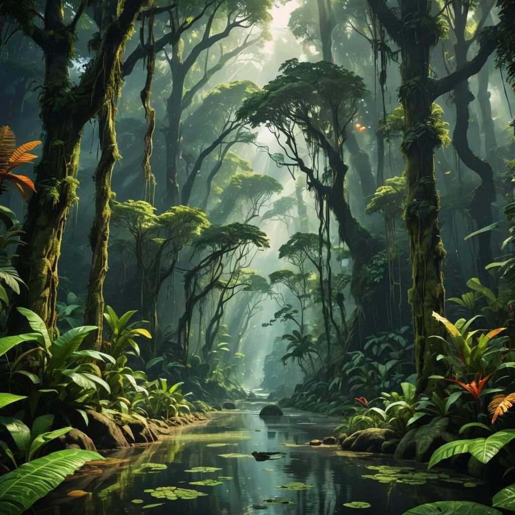 Vibrant Amazon Rainforest Unveiled with LiDAR