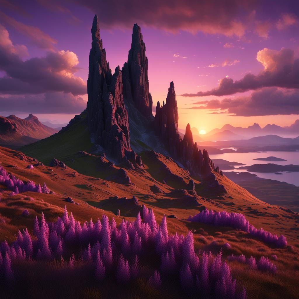 Old Man of Storr, Isle of Skye at Sunset