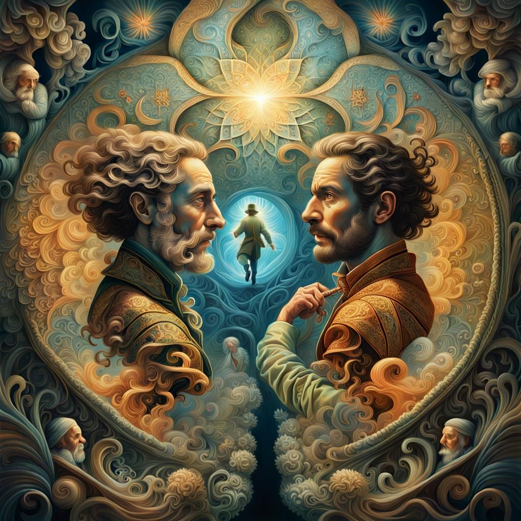 Man Split: Baroque Biomorphism in Iridescent Light