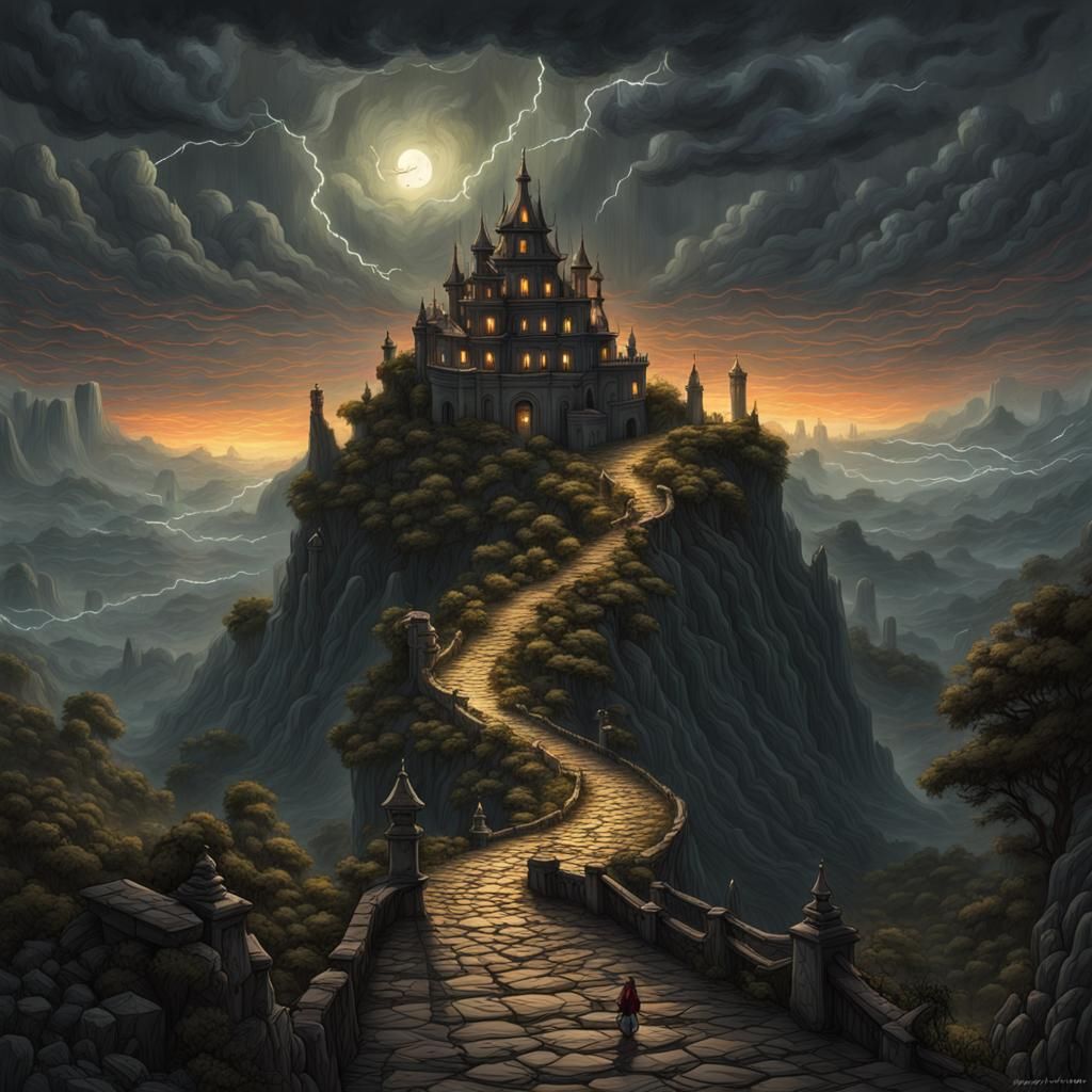 Horror Night Sky Palace Path