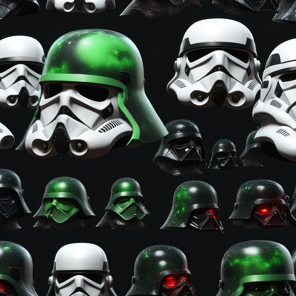 Green Space Helmet in Sci-Fi Gothic Horror