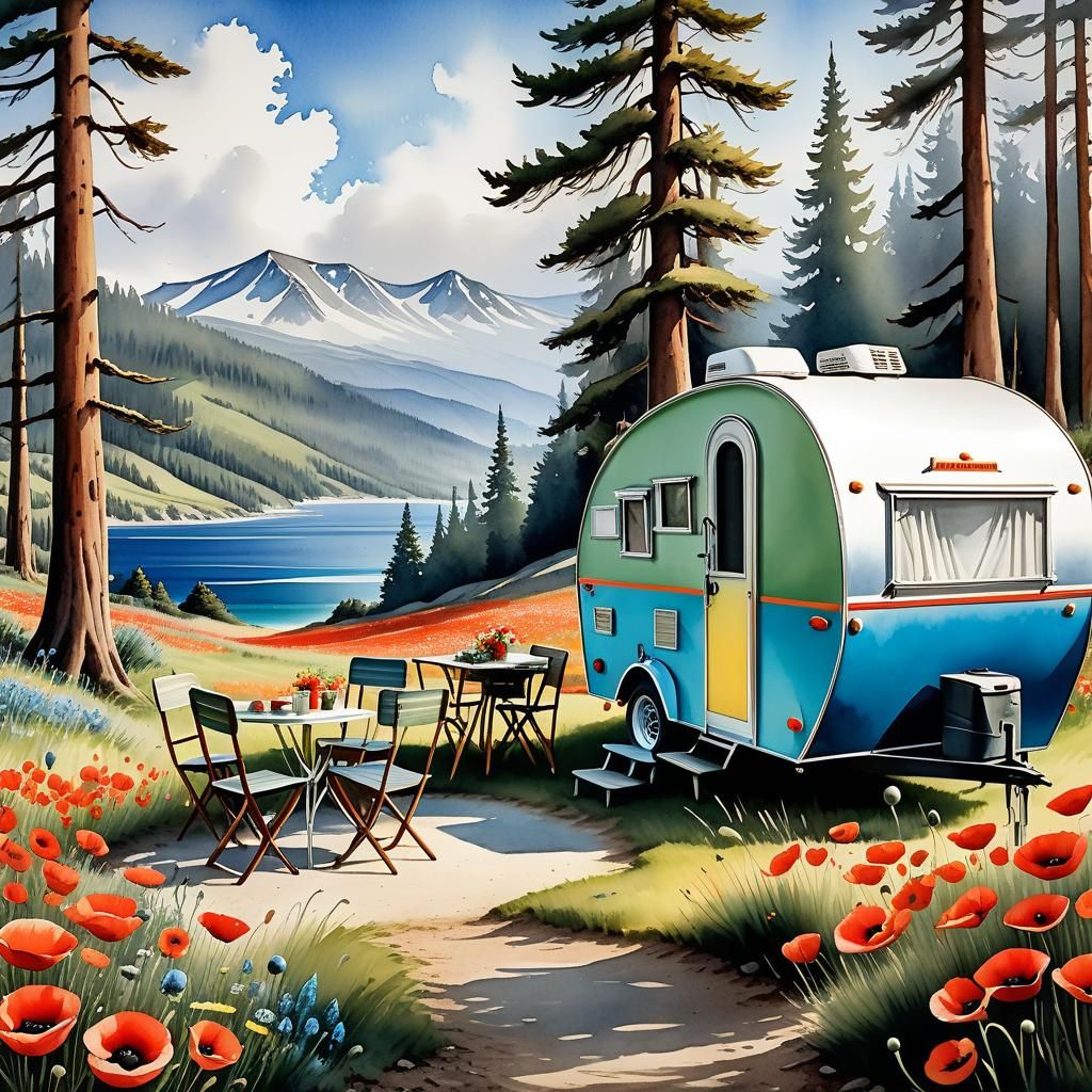Picturesque Campsite