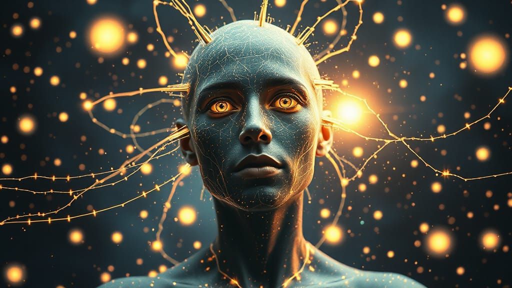 Digital Being Emerges in Data Storm