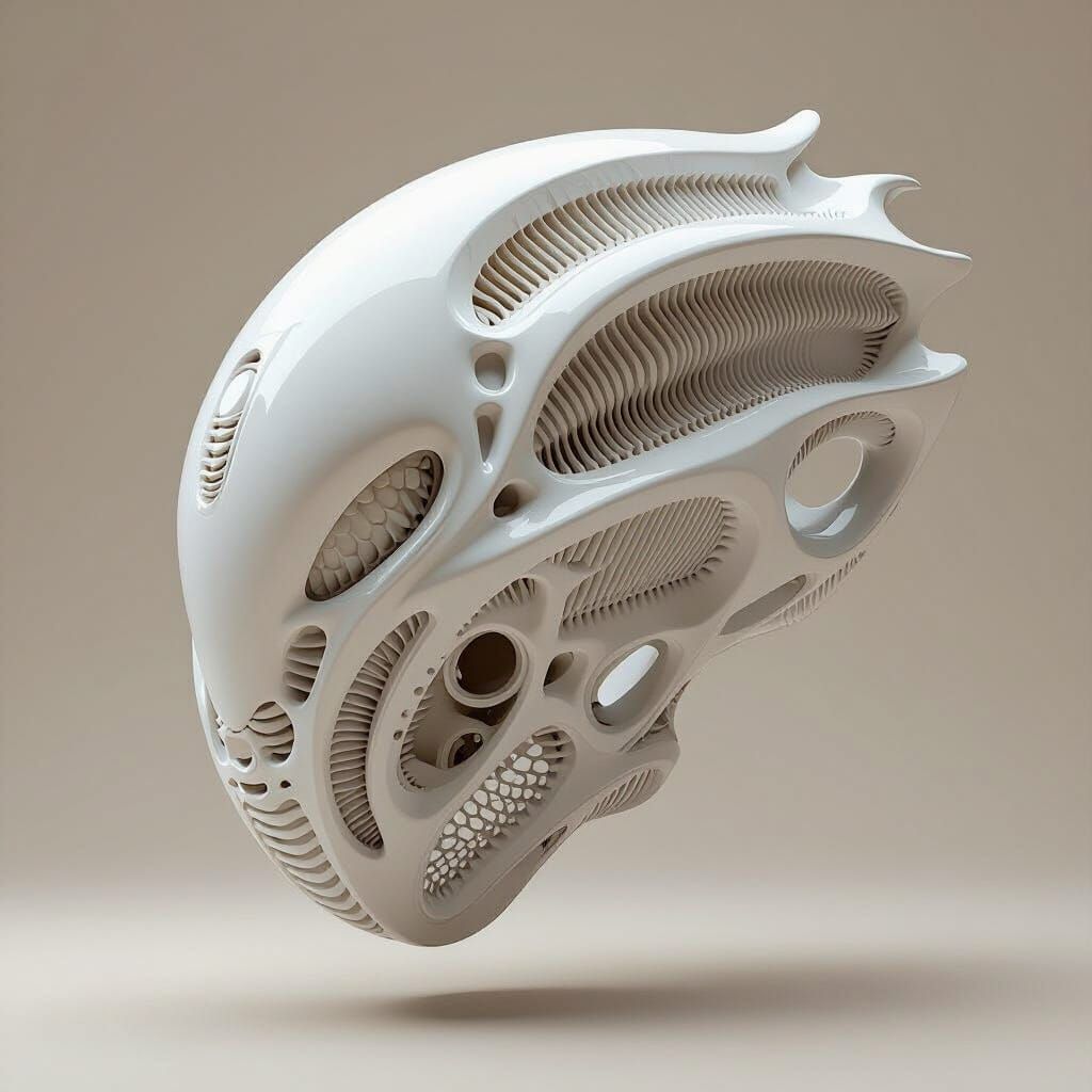 Biomechanical Abstract Shape as 3D Print