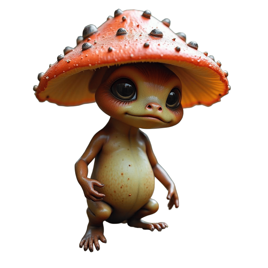 Whimsical Mushroom Creature