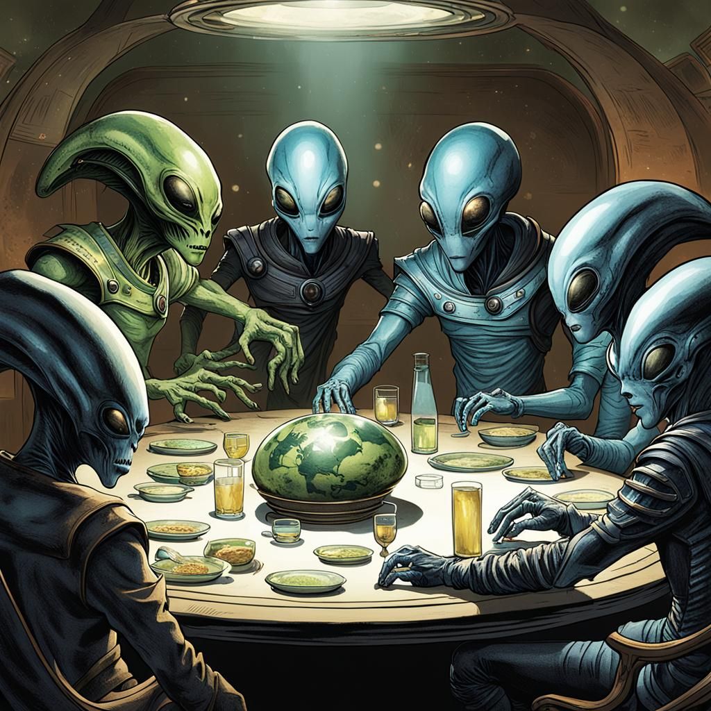 Negotiations Between Five Powerful Alien Races