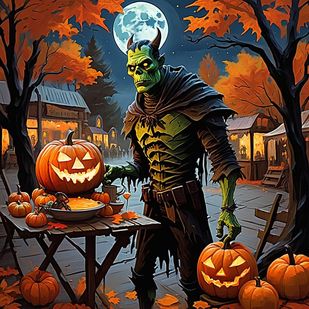 Monstrous Harvest Festival Under Full Moon