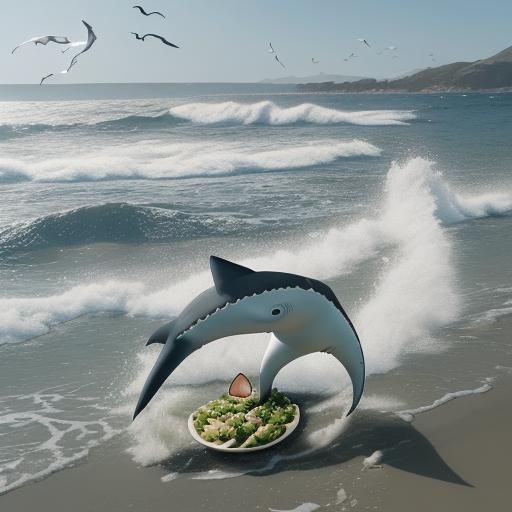 Tortilla Sharks Hunting in Guacamole Sea