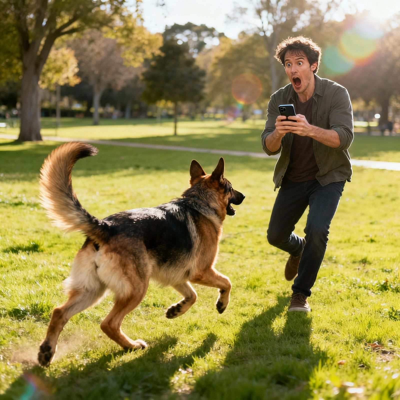 Shocked Man Loses Dog While Setting Up Phone Password in Par...