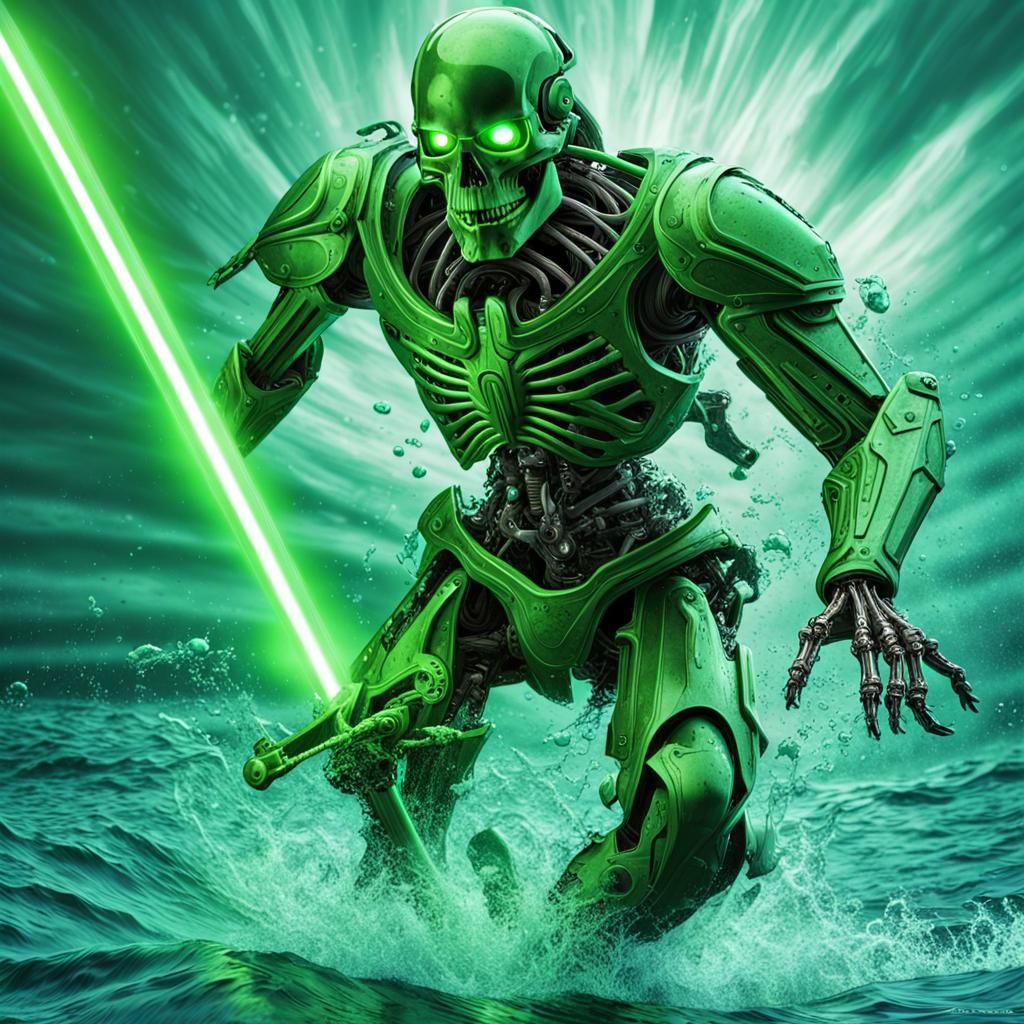 Robot skeleton warrior!⚡