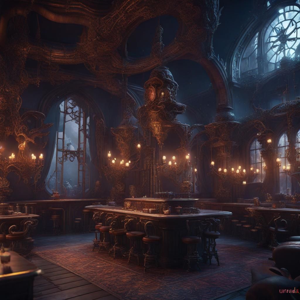 Fantastical Matte Painting in Deep Color