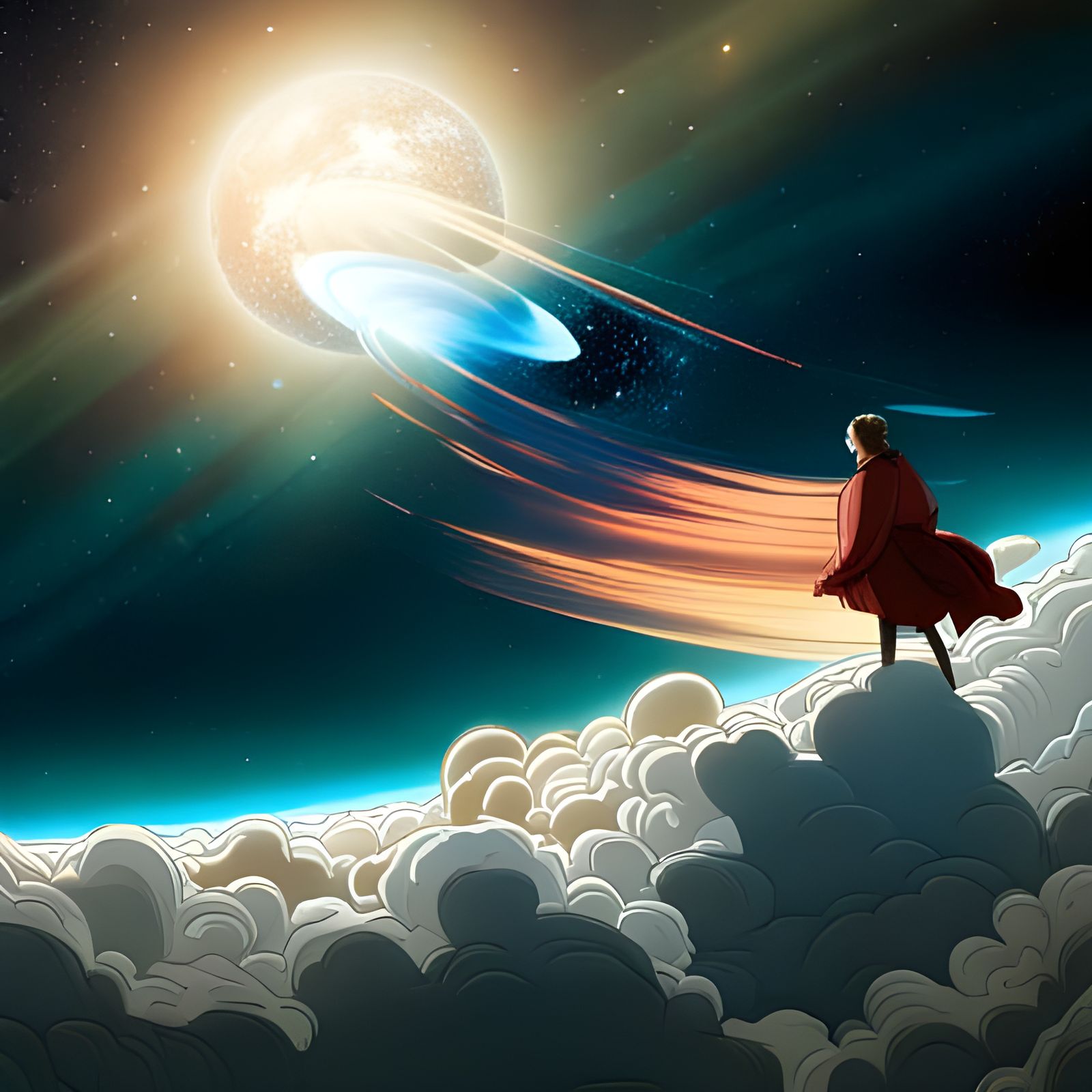 Lightspeed Travel: Surreal Streaking Stars and Particles