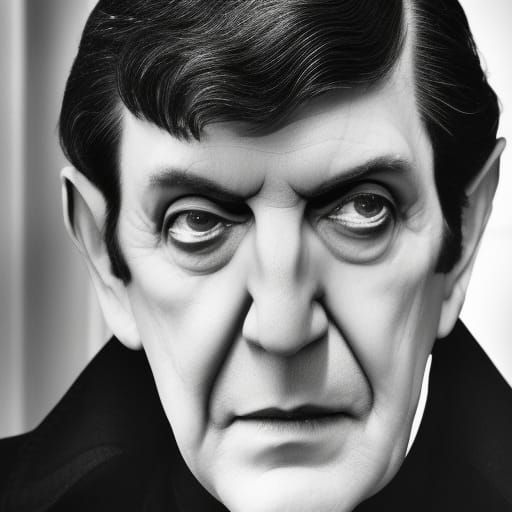 Barnabas Collins Portrait in Dark Shadows Style