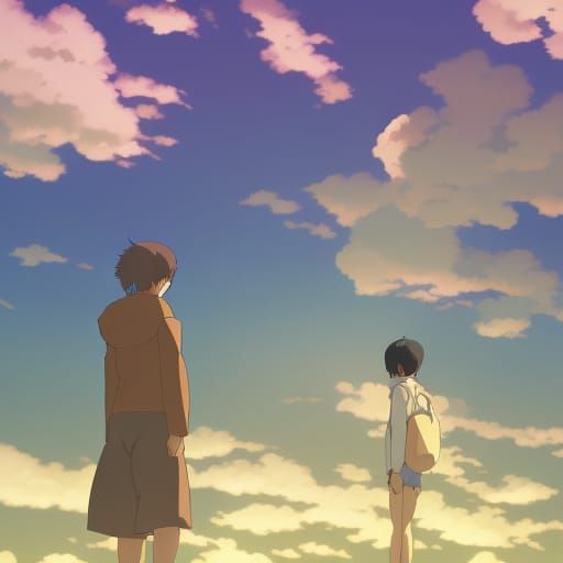 Anime Key Visual in Studio Ghibli Style