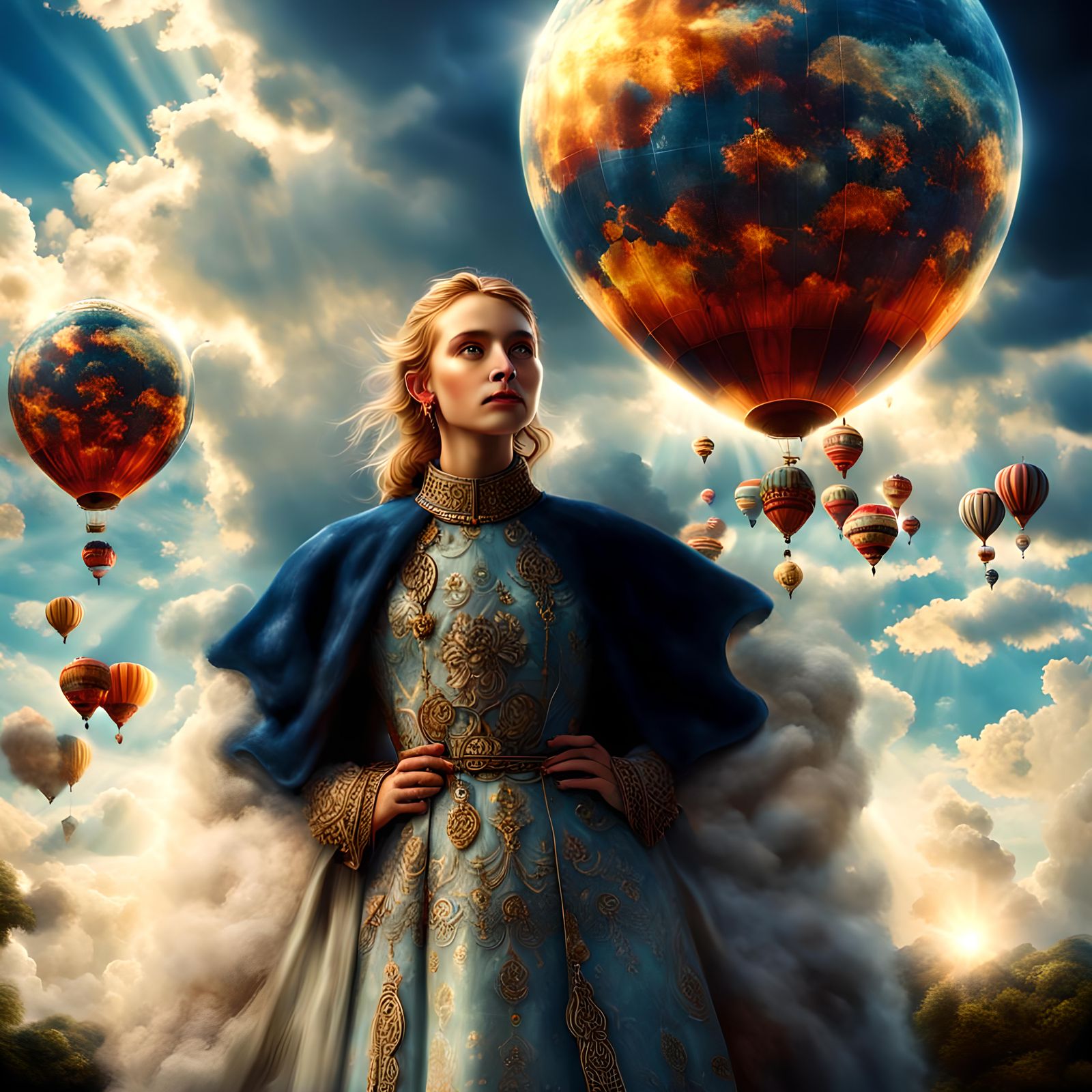 Romantic Second Date in Cinematic Digital Painting