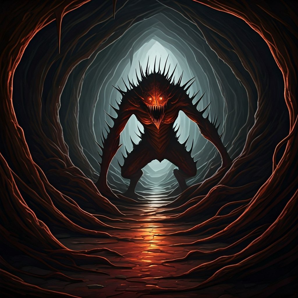 Blood Needle Blight: Underdark Predator in Shadowy Cave