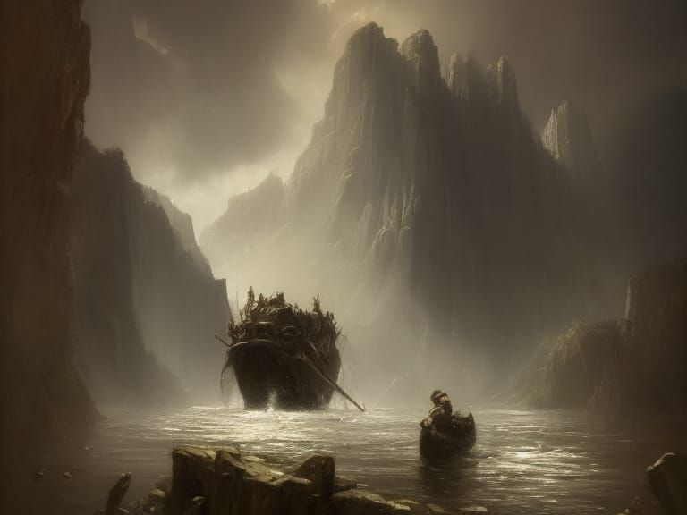 Humpty Dumpty Portrait by Rutkowski, Mucha, and Gurney