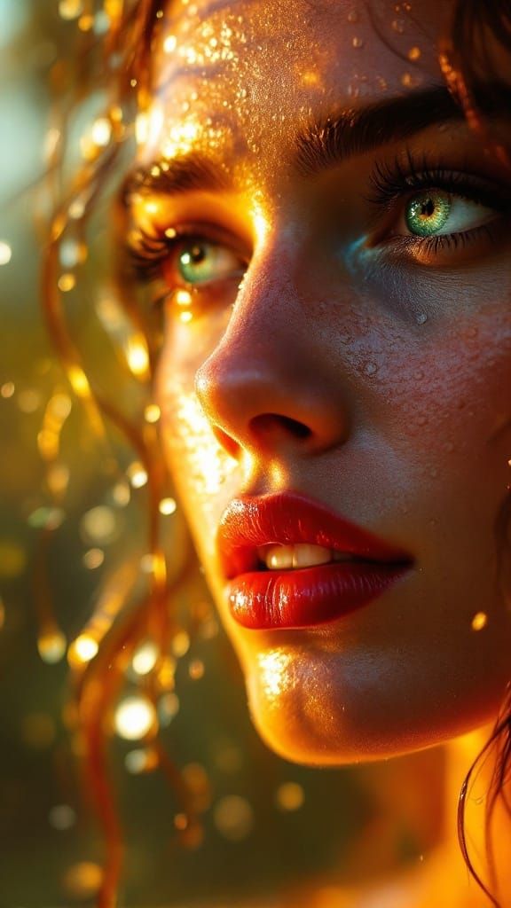 Ethereal Portrait in Golden Light