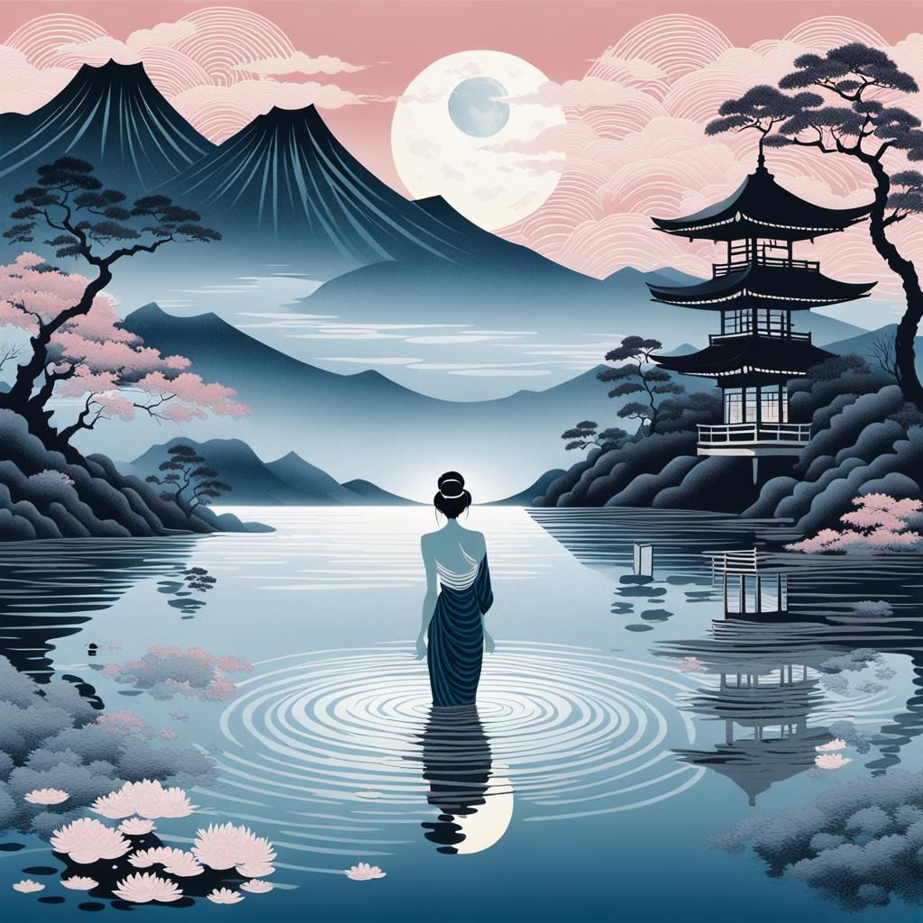 Bathing in moonlight III