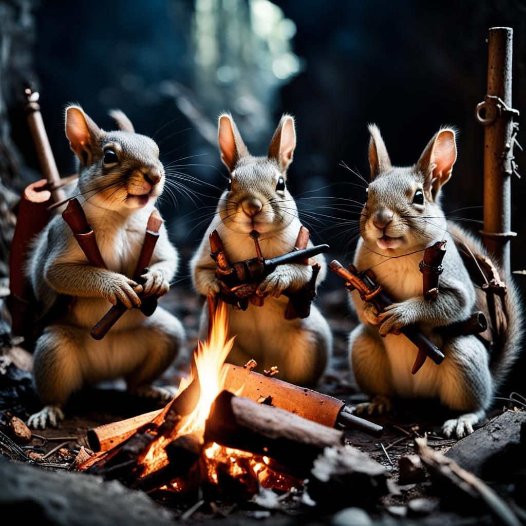 Squirrel Scouts on the Front Lines