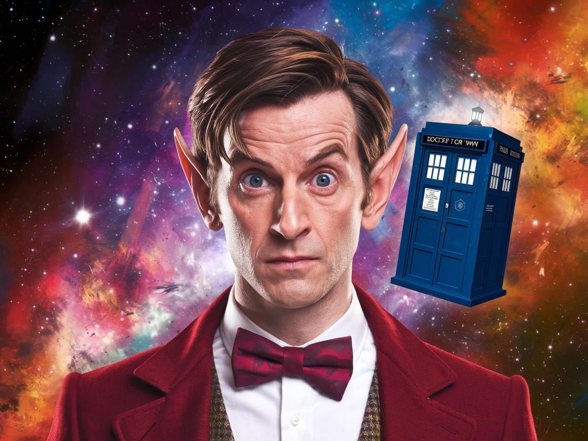 Doctor Who as a Vulcan in Cosmic Scene