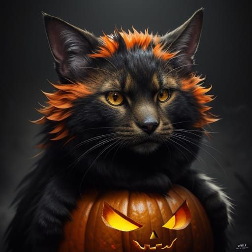 Animals in Halloween Costumes: Hyperrealistic Concept Art