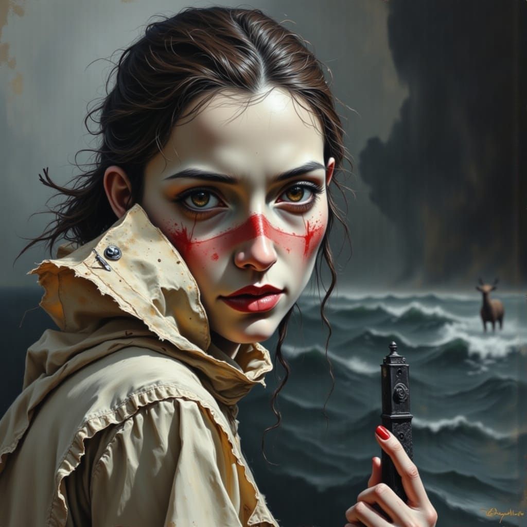 Lyric's Sad Smile on Silvered Waves